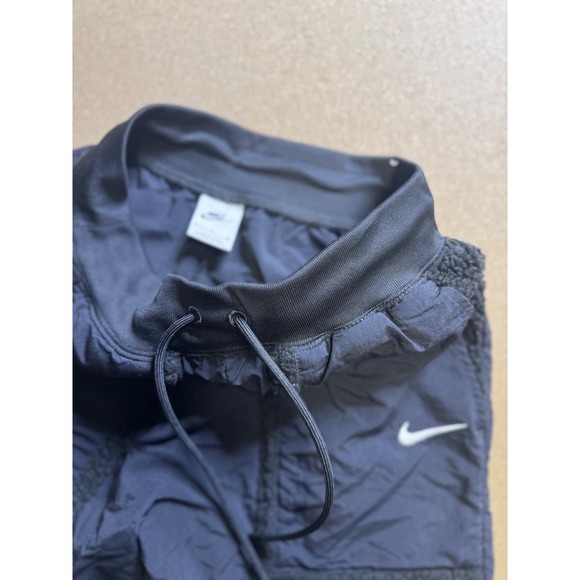 Nike Sherpa Trim Track Pants Black Athletic Joggers Women's Size S $89 - Picture 4 of 9